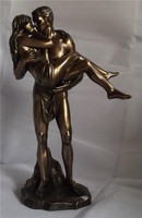 Nude Romantic Lovers Embracing Cold Cast Bronze Couple Sculpture Man Woman Nude Romantic Lovers Embracing Cold Cast Bronze Couple Sculpture Man Woman