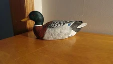 PAINTER'S PRIDE DUCK  FIGURINE HANDPAINTED SIGNED BY SHARON GRINAGER   