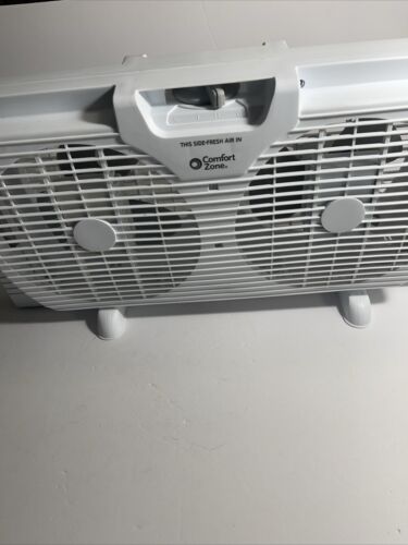 Comfort Zone CZ319WT 9″ Twin Window Fan with Reversible Airflow Control, Auto-Lo - Picture 7 of 7