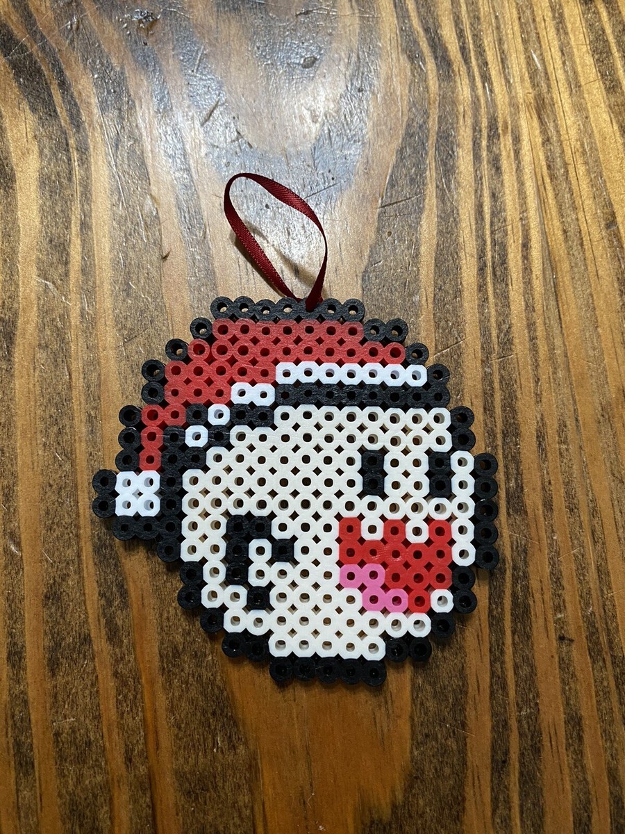 Mario Themed Perler Bead Ornament Handmade Christmas Decoration