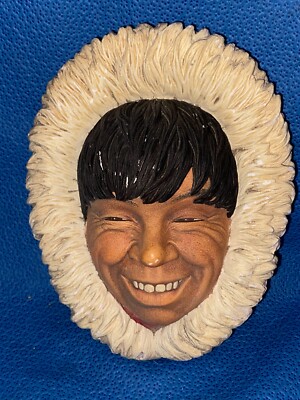 Bossons England Eskimo Chalkware Head B15