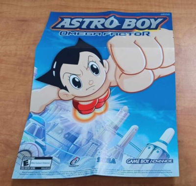 Nintendo Gameboy Advance Astro Boy Omega Factor Poster ONLY | eBay