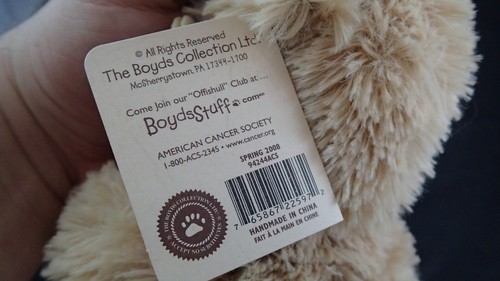 BOYDS 2008 DAFFODIL DAYS AMERICAN CANCER SOCIETY 9" OSO DE PELUCHE BEA R. HOPE MWT - Imagen 7 de 7