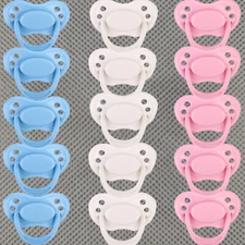 15PCS Magnetic Pacifiers for Reborn Baby Dolls Internal Magnet Accessories Gift