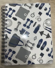 Pen & Gear Undated Food and Fitness Planner Track Goals Pockets & Tab Dividers