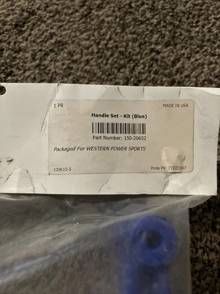 Polaris Yamaha Cat Snowmobile Ski Handles Blue WPS 150-20652 - Image 3 of 4