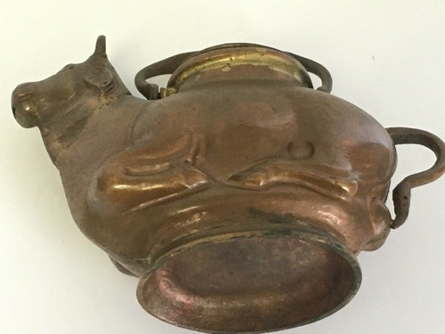 Antique Copper Figural Cow Teapot - Picture 6 of 12