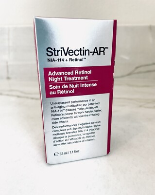 StriVectin-AR - Advanced Retinol Night Treatment Cream - 1.1 fl oz 33 ml NIB.