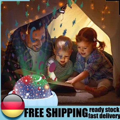 Space Night Light 360 Rotating Star Moon Projector Lights Baby Lights Projector