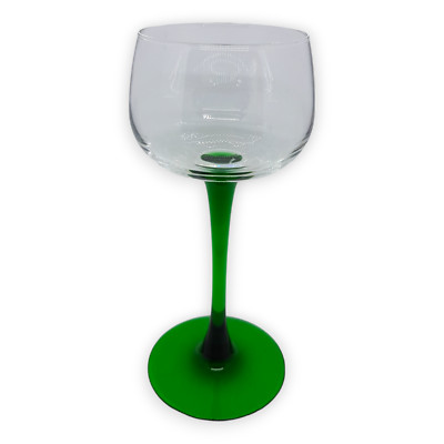Luminarc Römer Jugendstil Wein Gläser Grün Stiel Vintage Riesling ARC France