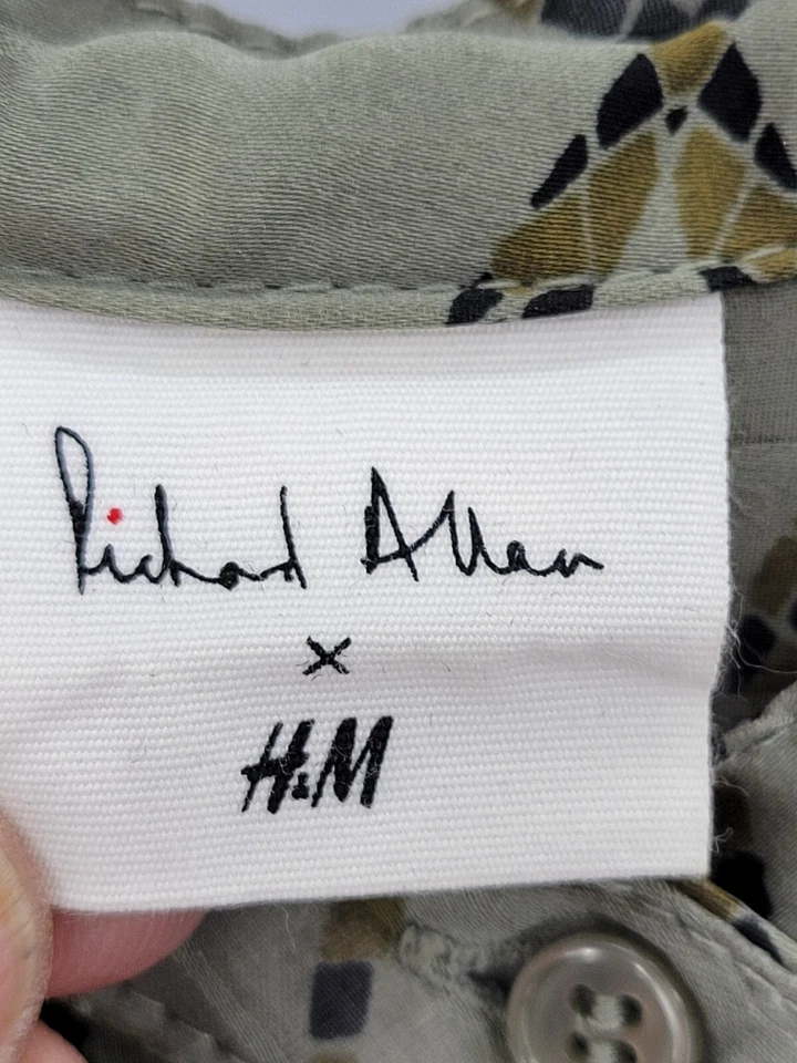 Топ женский Richard Allen x H&M 6 абстрактный змеиный принт с длинным рукавом вычурный элегантный - Изображение 3 из 4