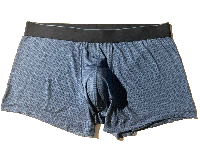 UNIQLO AIRism Mens Blue Seamless Printed Boxer Brief sz XXL 2XL