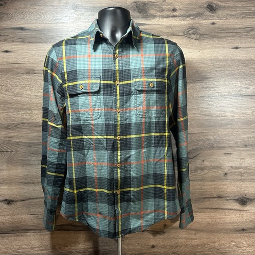 LL Bean Signature Mens Plaid Shirt Size Small Slim Fit Excellent Condition