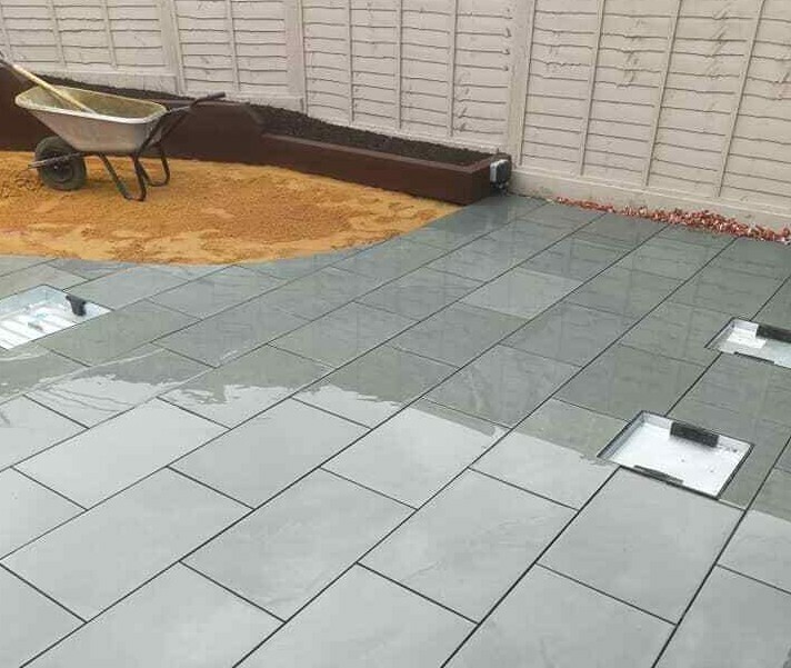 Grey Slate Paving Patio Slabs 5m2 600 x 300 ONLY £179 DELIVERED SAMPLE eBay