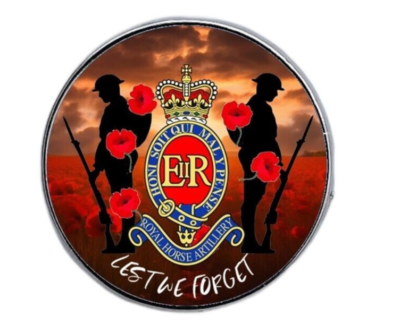 3rd Regiment Royal Horse Artillery RHA remembrance lapel pin badge