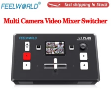 FEELWORLD L1 Plus Multi Camera Video Mixer Switcher USB 4K 4xHDMI PTZ Controller