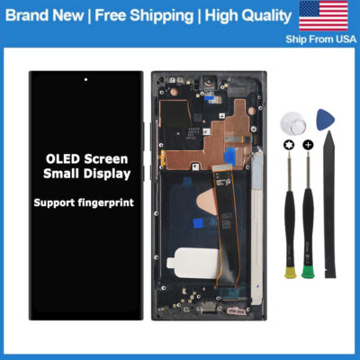 OLED LCD Display For Samsung Note 20 Ultra 5G 4G Digitizer Touch Screen + Frame