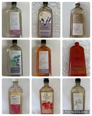 Bath & Body Works Aromatherapy Essential Oils Gel Body Wash + Foam 10 oz U Pick