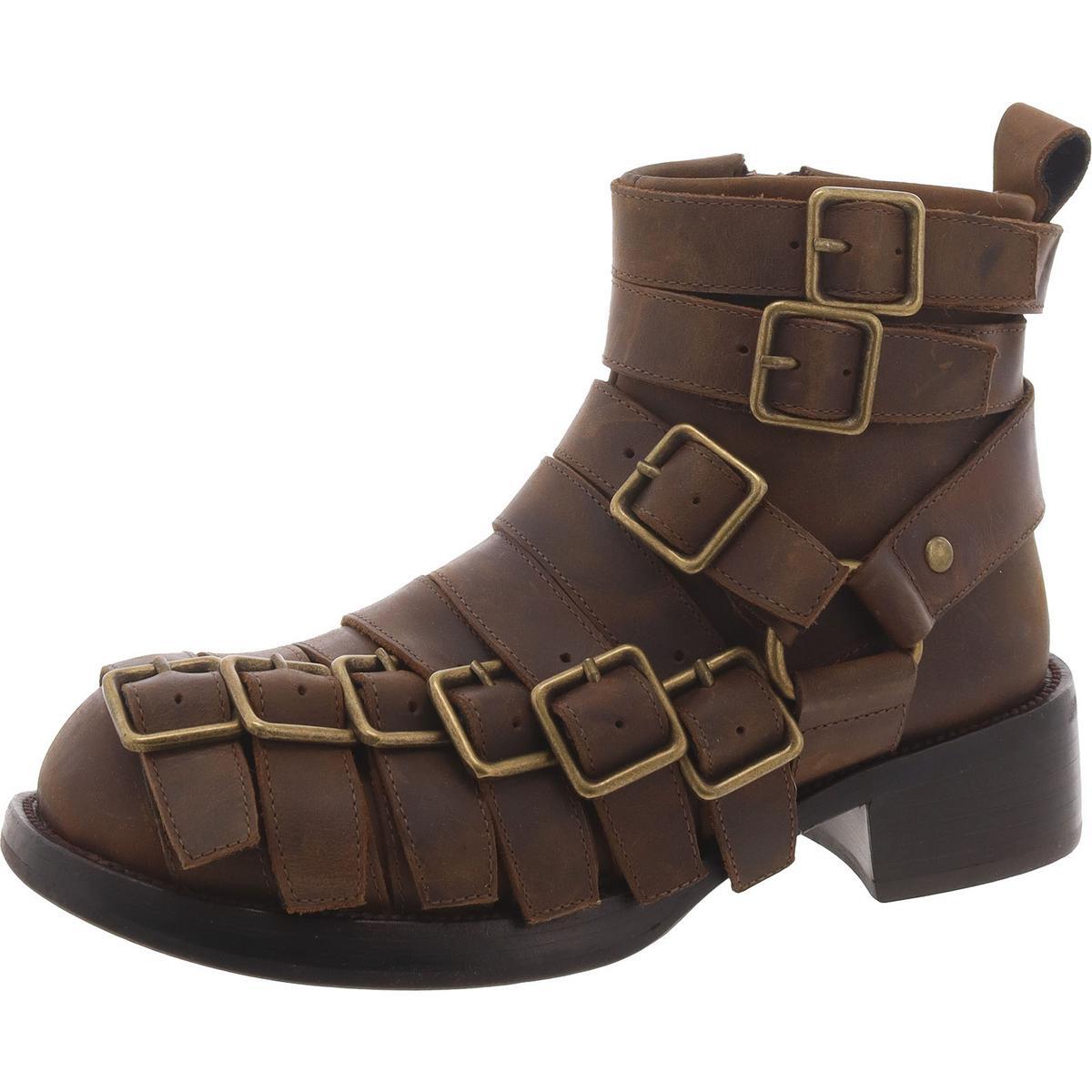 Женские коричневые ботильоны JC Play by Jeffery Campbell 6 среднего размера (B,M) BHFO 4984