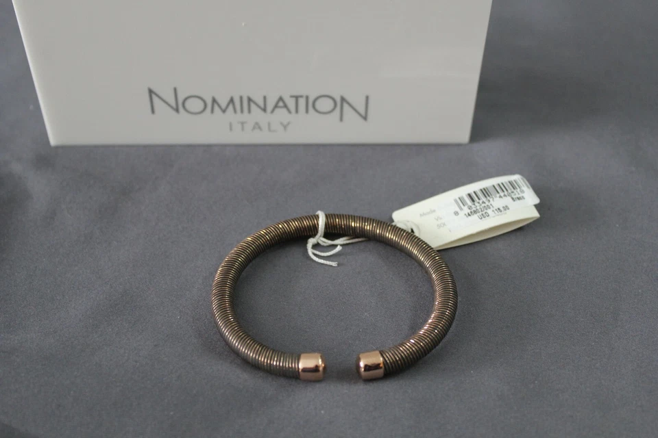 Pulsera Nomination Essenzia Oro Negro y Rosa 146802/001 Nueva con Etiquetas Foto 2 de 2