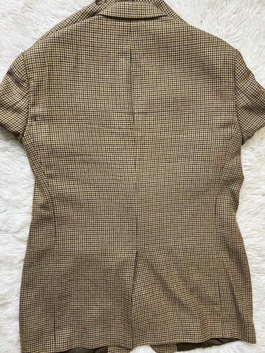 Roundtree & Yorke Houndstooth Blazer Sports Coat Wool Linen & Silk Blend SZ 44L - Picture 16 of 18