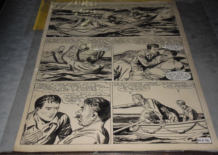Tarquinio, Sergio - original table from  3 Adventurous Stories  no. 8 of (1954) Comic Art