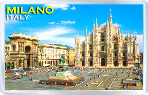 Milano Italy Fridge Magnetic Souvenir New-