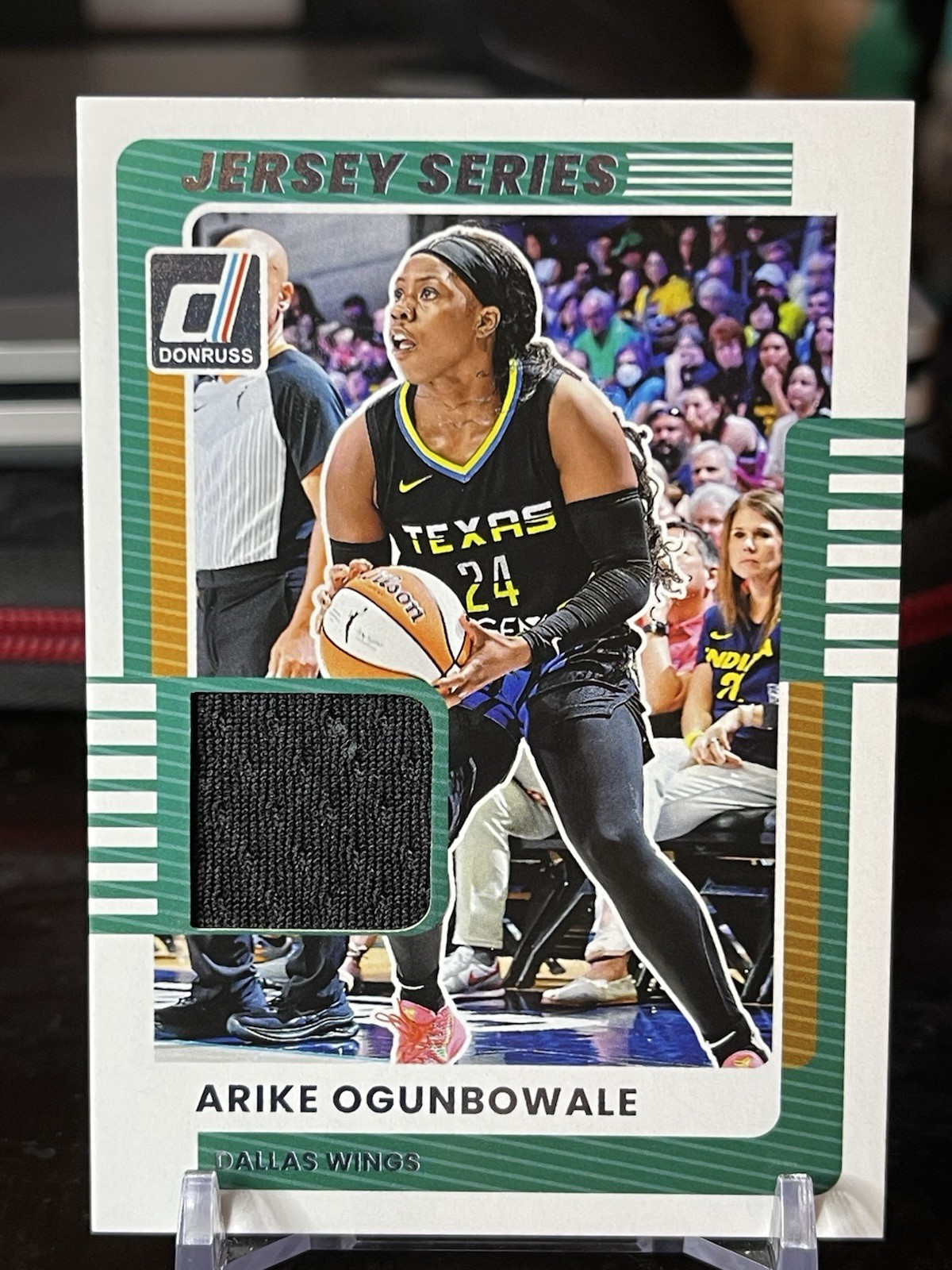 2025 Panini Donruss WNBA ARIKE OGUNBOWALE Jersey Series #72 Dallas Wings🔥🔥🔥