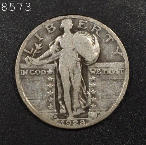 1928-D Standing Liberty Quarter "VG+" *Free S/H After 1st Item*