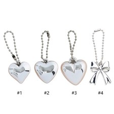 Adorable 3D Bowknot Heart Design Keychain For Purse Keys Decoration Pendant