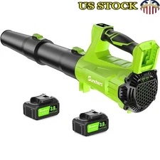 Cordless Leaf Blower 650CFM 280MPH 2-Speed Rechargeable Battery Lightweight New