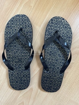 Neue Herren-Flipflops Schwarz Gr. 45,5 (US 11,5)