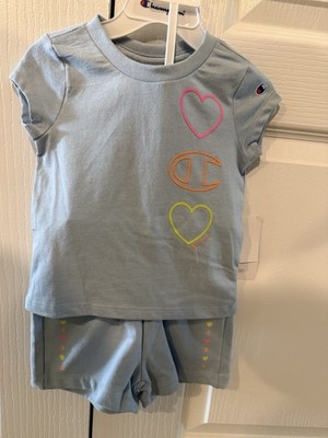 Girls' cotton-blend T-shirt and shorts set, size 18 months