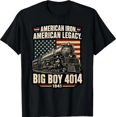 Lionel Legacy Scale Big Boy 4014 Steam Locomotive 3-Rail Big Boy 4014 Steam Locomotive Vintage American Railroad T-Shirt
