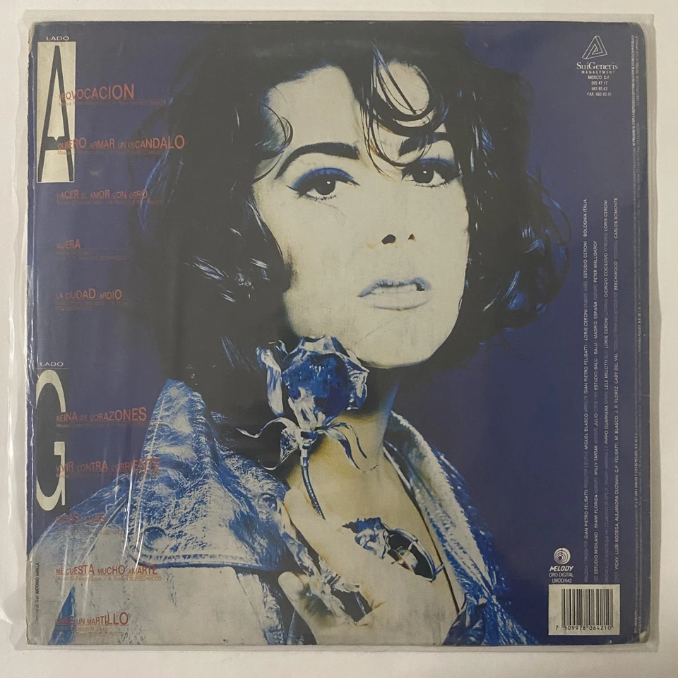 ALEJANDRA GUZMAN - FLOR DE PAPEL - 1991 MEXICAN LP, LATIN POP - Image 2 of 4