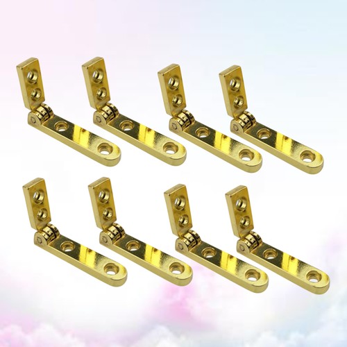 8 PCS Jewelry Box Hinge Zinc Alloy Small Hinges Furniture Seven-letter - Afbeelding 7 van 11