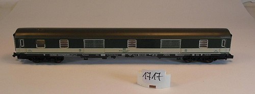 Fleischmann Piccolo Spur N 1/160 Packwagen Pop-Wagen 4-achsig der DB #1717 | Zustand: Gebraucht