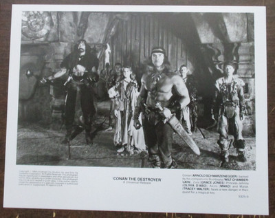 PRESS PROMO PHOTO MOVIE CONAN THE DESTROYER ARNOLD SCHWARZENEGGER 1984 8X10 Q247