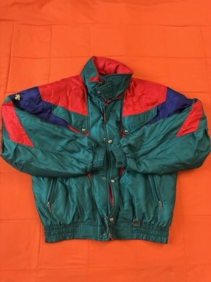 Vintage Descente Jacket Ski Mens Medium Colorblock 90 