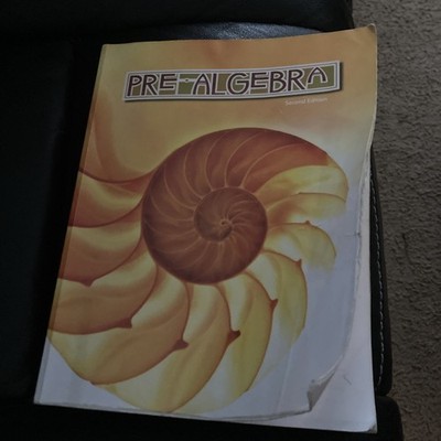 BJU Press Pre-Algebra Student Textbook Second 2nd Edition
