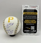 Konnor Griffin Signed Pittsburgh Pirates Team Logo Baseball ROMLB InscriptionJSA