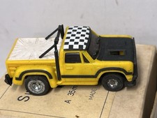 VTG 1977 Slot Car Ideal TCR Yellow P/U Truck JAM CAR Dodge Warlock, Not Tested