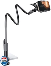Lamicall Gooseneck Phone Holder for Bed - Cell Phone Mount Clamp Clip, Flexib
