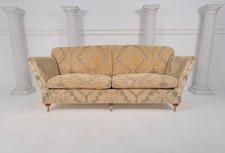 Duresta Ruskin 3 Seater Gold Silver Floral Straight Arm Sofa #2 - RRP £5,250