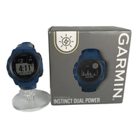 GARMIN Instinct Dual Power Tough GPS Watch 010-02293-35 Blue