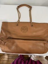 Tory Burch Marion East West Pebble Leather Tote/Shoulder Bag Slouchy