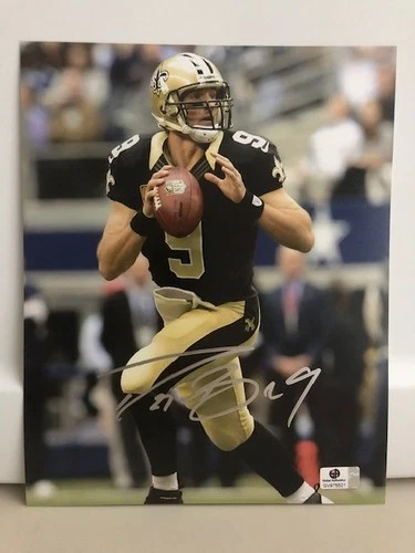 DREW BREES SIGNED AUTOGRAPHED 8"X10" PHOTO NEW ORLEANS SAINTS with COA NEW