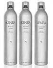 Kenra Volume Super Hold Finishing Spray # 25 16 oz Pack of 3, 50% VOC
