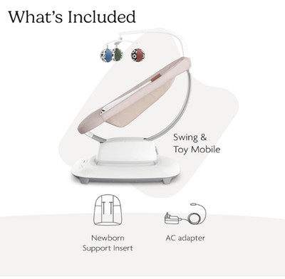 4moms MamaRoo Multi-Motion Baby Swing, Bluetooth 5 Motions Read Description 