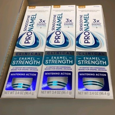 3 Pack Sensodyne Pronamel Whitening Action Toothpaste 3.4 oz. ea Exp 05/2028 NEW